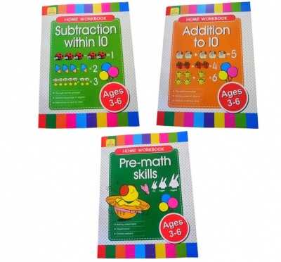 Photo of Ages 3-6 yrs 3 set books - Subtraction Addition Pre-Math Skills