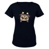 Peeking Owl- Stars - Ladies - T-Shirt Photo