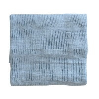 Snuggletime Cellular Blanket Pram Blue
