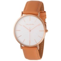 Hallmark Gents Leather Tan Strap White Dial Watch HL2044T