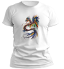 PepperSt Men's White T-Shirt - Paradox Dragon Photo