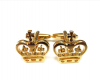 Mens Cufflinks Gold Crown Photo