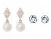 Civetta Spark Harper & Chene Studs with Swarovski Clear Crystal Rose Photo