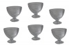 Heavenly Sweet 6 Piece Swirl Glass Ice Cream & Sundae Bowls Photo