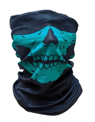 Photo of SKA Skull Mask Neckwarmer Black & Green