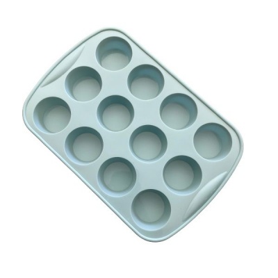 Silicone Cupcake Muffin Mould Bakeware Pans 12 Cups