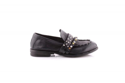 Photo of Women's black leather loafer