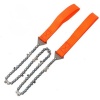 Survival Pocket Hand Chainsaw with Pouch. Photo