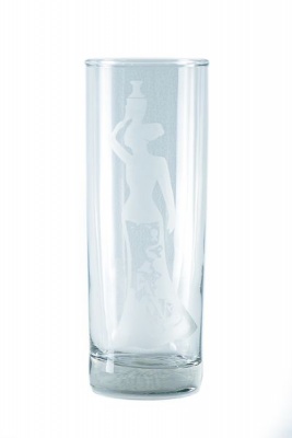Photo of All African Goods Highball Glass - Etched - African Lady 13