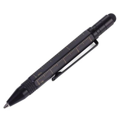 Photo of Troika Mini Ballpoint Pen with Mini-Tools Construction Liliput Black/Gold