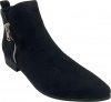 Urban Zone PU Suede ankle boot Black Photo