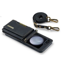 for SamsungZFlip5Crossbody Strap Wallet Protector With ShoulderStrap
