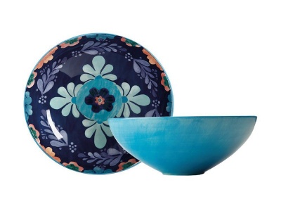 Photo of Maxwell Williams Maxwell and Williams Majolica Round Bowl 31cm Blue