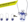 Troika Keyring Jumper at Work – Blue and Chrome Colours Photo