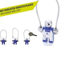 Troika Keyring Jumper at Work – Blue and Chrome Colours