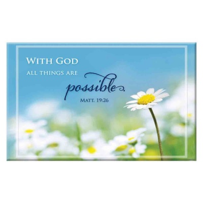 Photo of Christian Art Gifts Matthew 19:26 With God All Things Are Possible