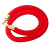 Red Velvet Stanchion Rope - Gold Clip Photo