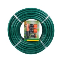 Garden Hose Pipe 20mm x 30m With 4x Attachable Fittings