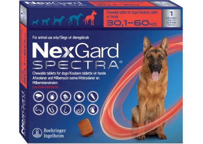 Photo of NexGard Spectra chewable tablets for dogs 30 1-60 0kg - 1 Tablet