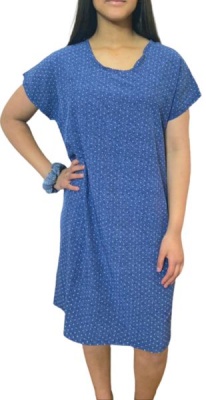 Photo of Cassie Dee Navy Dotted Short Sleeve Dress