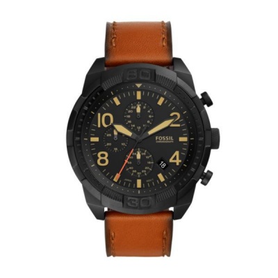 Fossil Bronson Brown Leather Watch FS5714