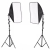 Soft box squared e27 photography 1 socket light double Photo