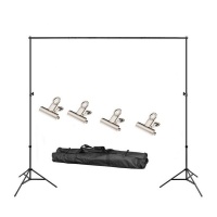 3M X 2M Adjustable Backdrop Support Stand Photography Kit