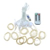 Mix Box 8 Modes USB Remote Control LED Curtain String Light Party Home 3m by 3m Photo
