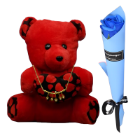 Valentine Teddy Bear Gift Box With Accessories 003