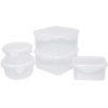 EasyLock 5 Piece Rectangular and Round Plastic Food Storage Containers Photo
