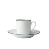 Jenna Clifford - Premium Porcelain Espresso Cup & Saucer With Black Band Set of 4 Photo
