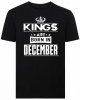 Kings Are Born In December T-shirt Photo
