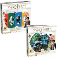 Harry Potter House Crests and Magical Creatures 500 Piecec Puzzle Bundle