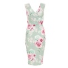 Quiz Ladies Floral Print Midi Dress - Sage Photo