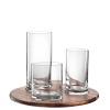 Leonardo Appetiser Server: Round Wood Server with 3 Serving Glasses Cucina Photo