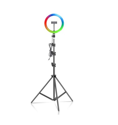 12 Tripod RGB LED Soft Ring Light with 21m Portable extendable Stand