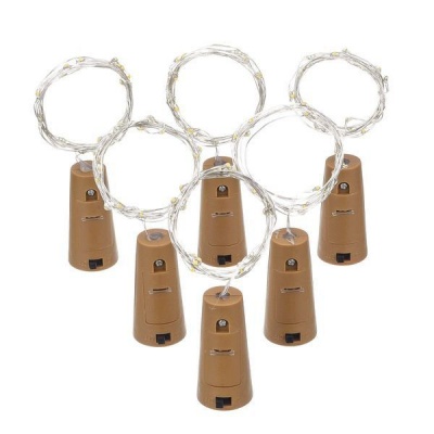 Photo of The LED Light Up Store 6 Set Corked-Shaped Colourful Fairy String Lights