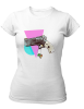 PepperSt Ladies White T-Shirt - Ace of Clubs Photo