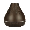 Essential Oil Aroma Diffuser with 7 Colourful Lights - Dark Wood Grain - 400ml Photo
