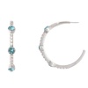 Stella Luna Clara Hoop - Swarovski Aquamarine crystal Rosegold Photo