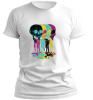 PepperSt Men's White T-Shirt - Dripping Skulls Photo