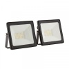 Eurolux LED Floodlight - 20 Watt - Black - Twin Pack Photo
