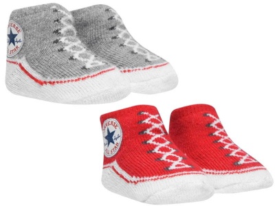 Photo of Converse Babies Chuck Taylor All Star Crib Booties - Red/Grey - 0-6Mnth [Parallel Import]