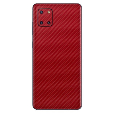 Photo of WripWraps Red Carbon Fibre Vinyl Wrap for Samsung Note 10 Lite - Two Pack
