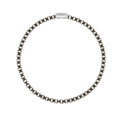 Photo of Art Jewellers - 925 Sterling Silver Faceted Ball Bracelet - Black Rhodium