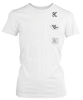 PepperSt Ladies White T-Shirt - Grid Design K Photo