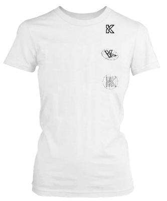 Photo of PepperSt Men's White T-Shirt - Grid Design K