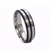 Xcalibur Stainless Steel Black Groove Ring-XR37 Photo