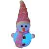 BUFFTEE Tiny Christmas Light Up Snow Man Figurine Photo