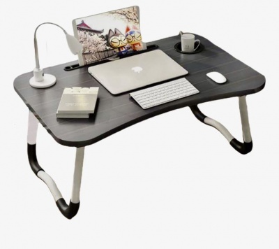Photo of Large Laptop Foldable Desk/Table Serving Tray with Tablet Stand